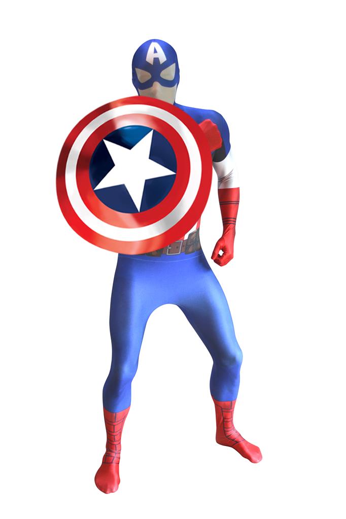 Captain America zapper morphsuits