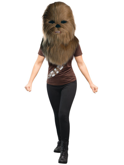 Chewbacca pluche oversized masker voor volwassenen