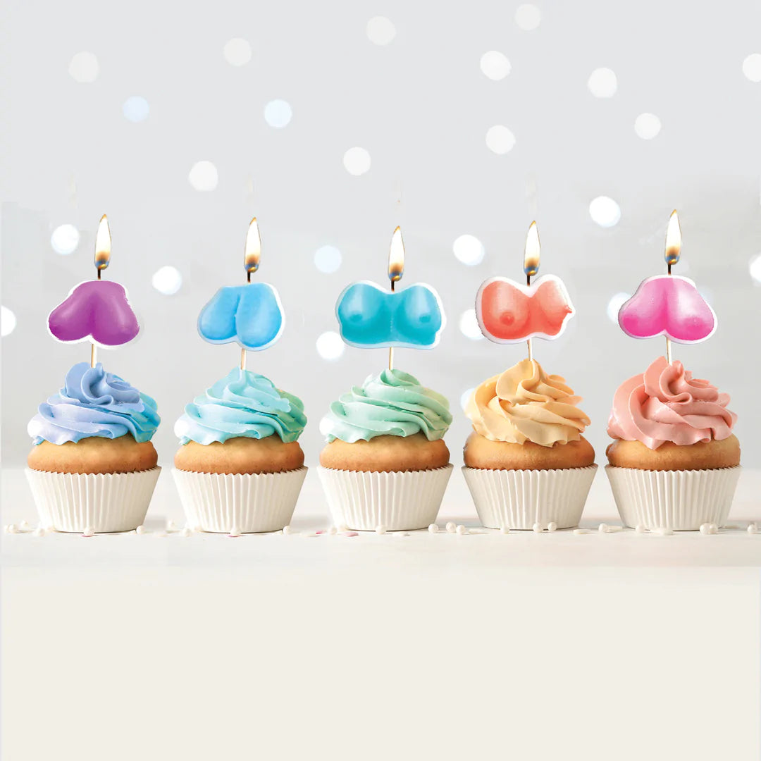 Dirty Boob - Cupcake Kaarsjes (5 stuks)