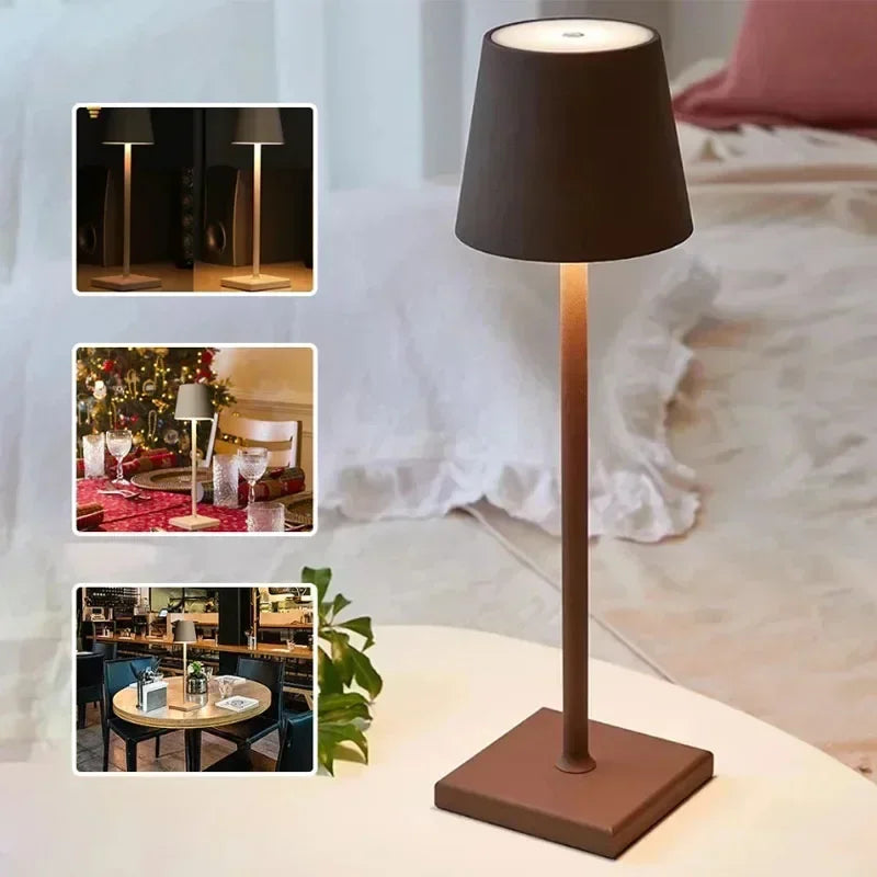Draadloze LED tafellamp| USB oplaadbaar + 3 niveaus dimbaar