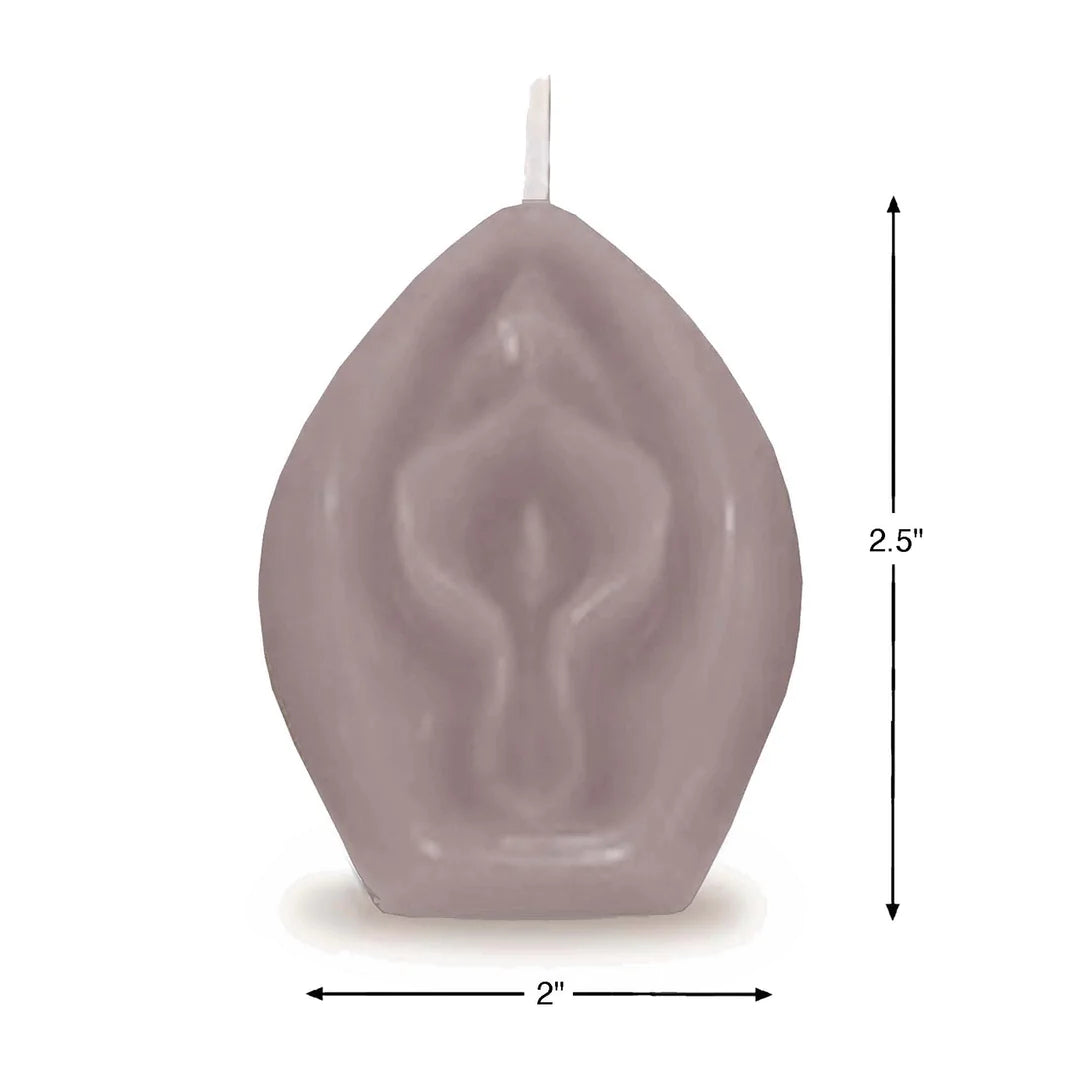 Vagina-Duftkerze | Vanille | Taupe