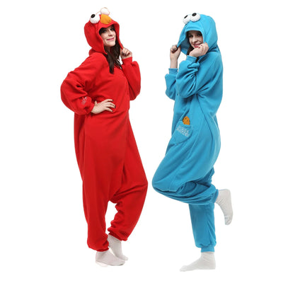 Elmo Onesie + Koekiemonster Onesie | DUO DEAL – Vrolijker wordt het niet!