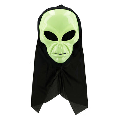Alien gezichtsmasker met kap kopen