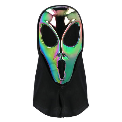 Cosmic Alien gezichtsmasker met kap kopen