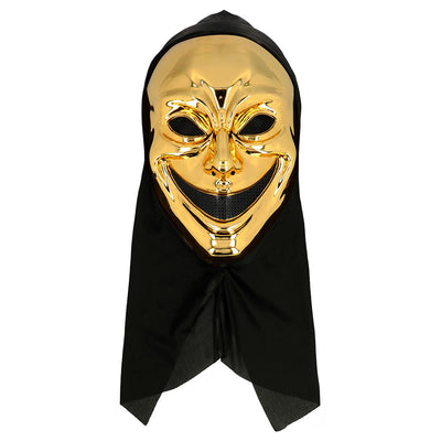 Gezichtsmasker Crazy Killer met Kap Goud kopen