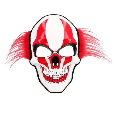 Fiery Clown gezichtsmasker met haar kopen