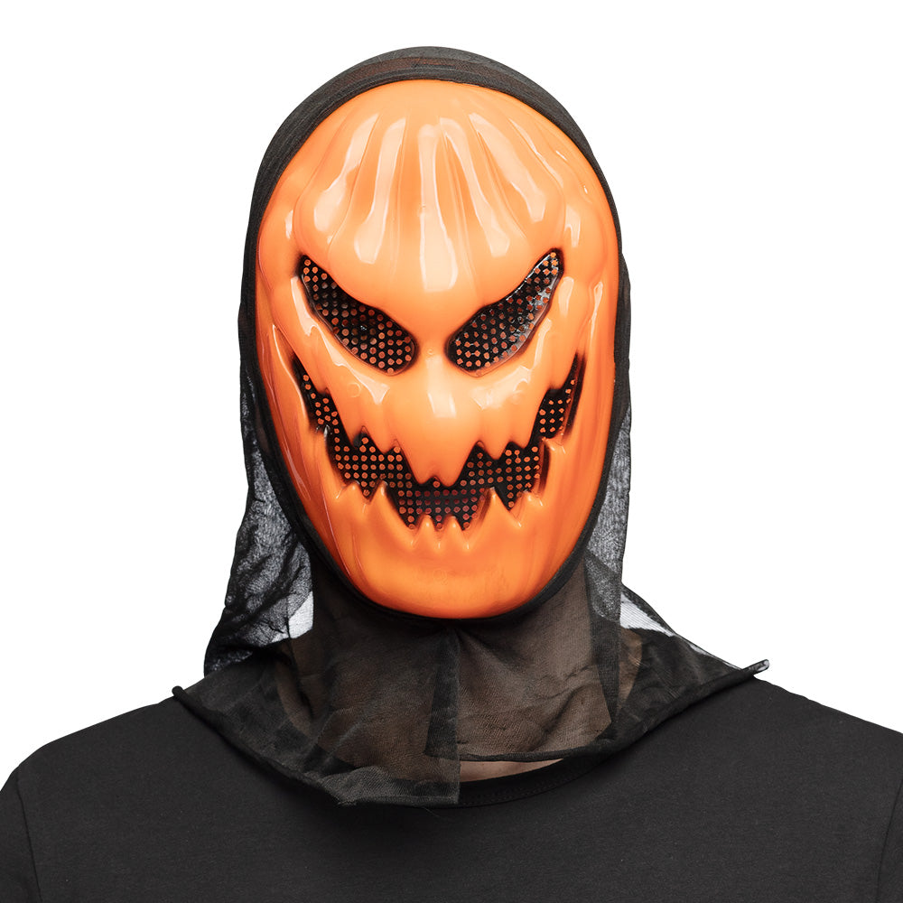 Pompoen gezichtsmasker met kap kopen