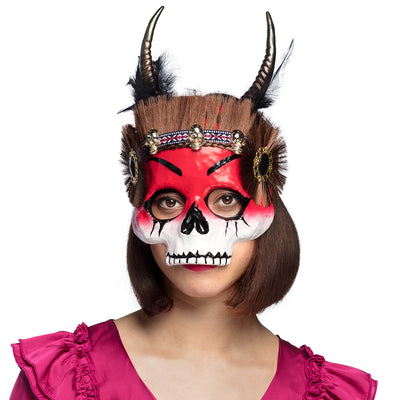 Voodoo Mawu halfmasker kopenv