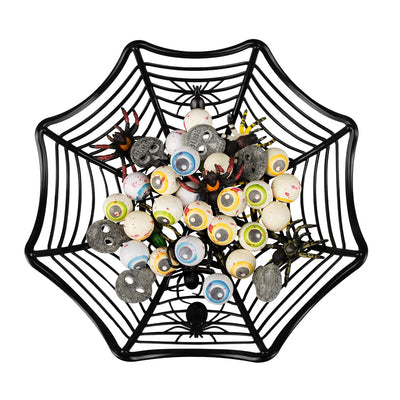 Halloween mandje met spinnenweb kopen