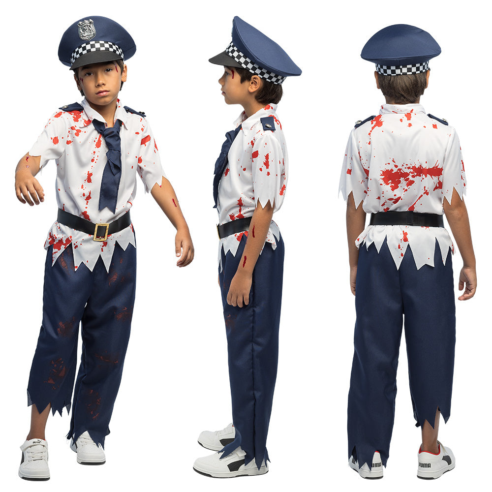 Zombie Politie kostuum voor jongens
