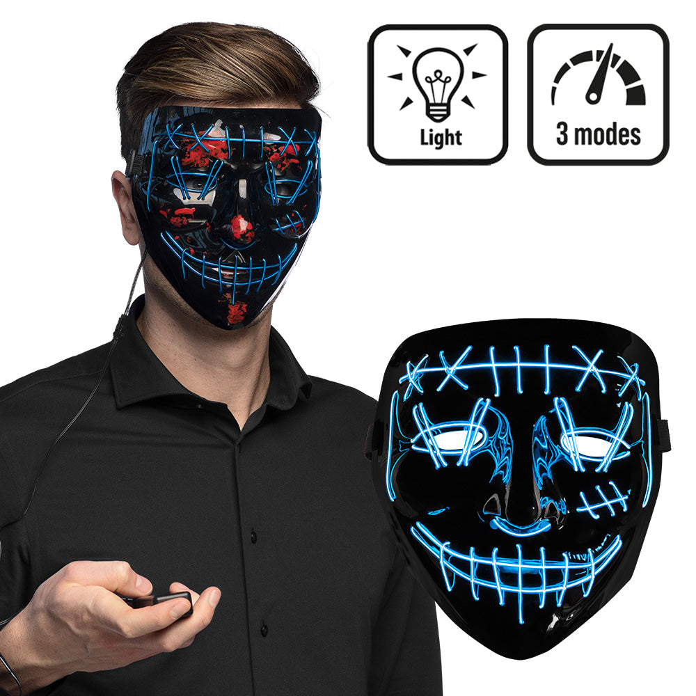 LED Killer Smile blauw masker kopen