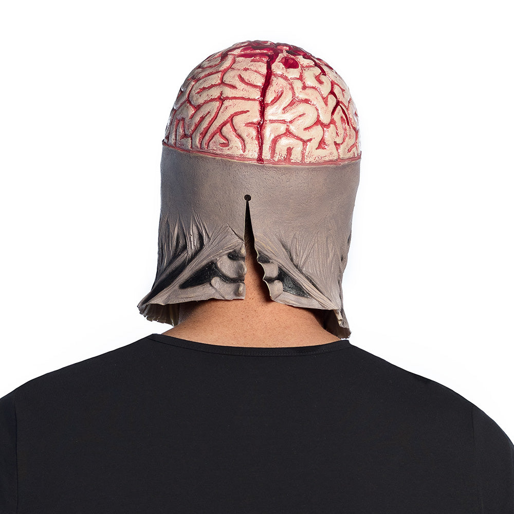 Latex Halloweenmasker Brain Skull met schedel en hersenen voor volwassenen