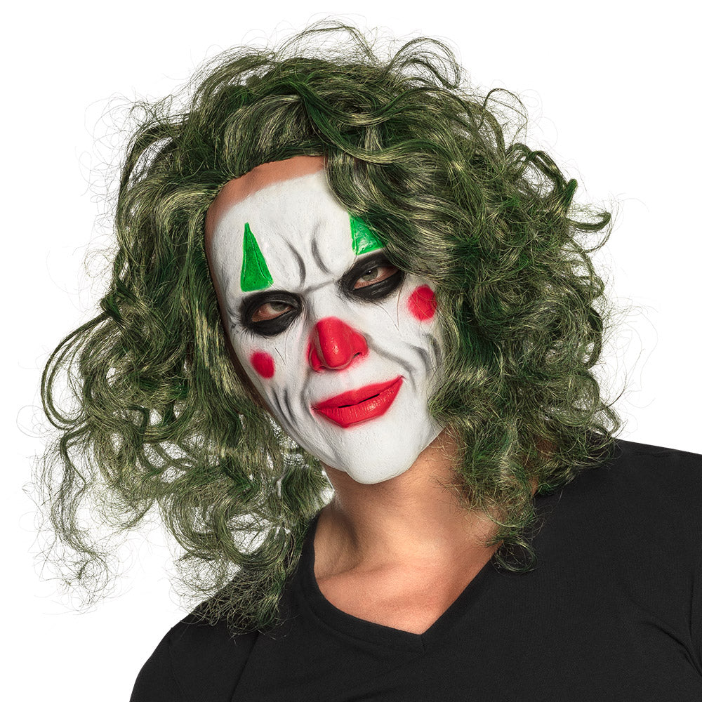 Latex masker de schurk met haar