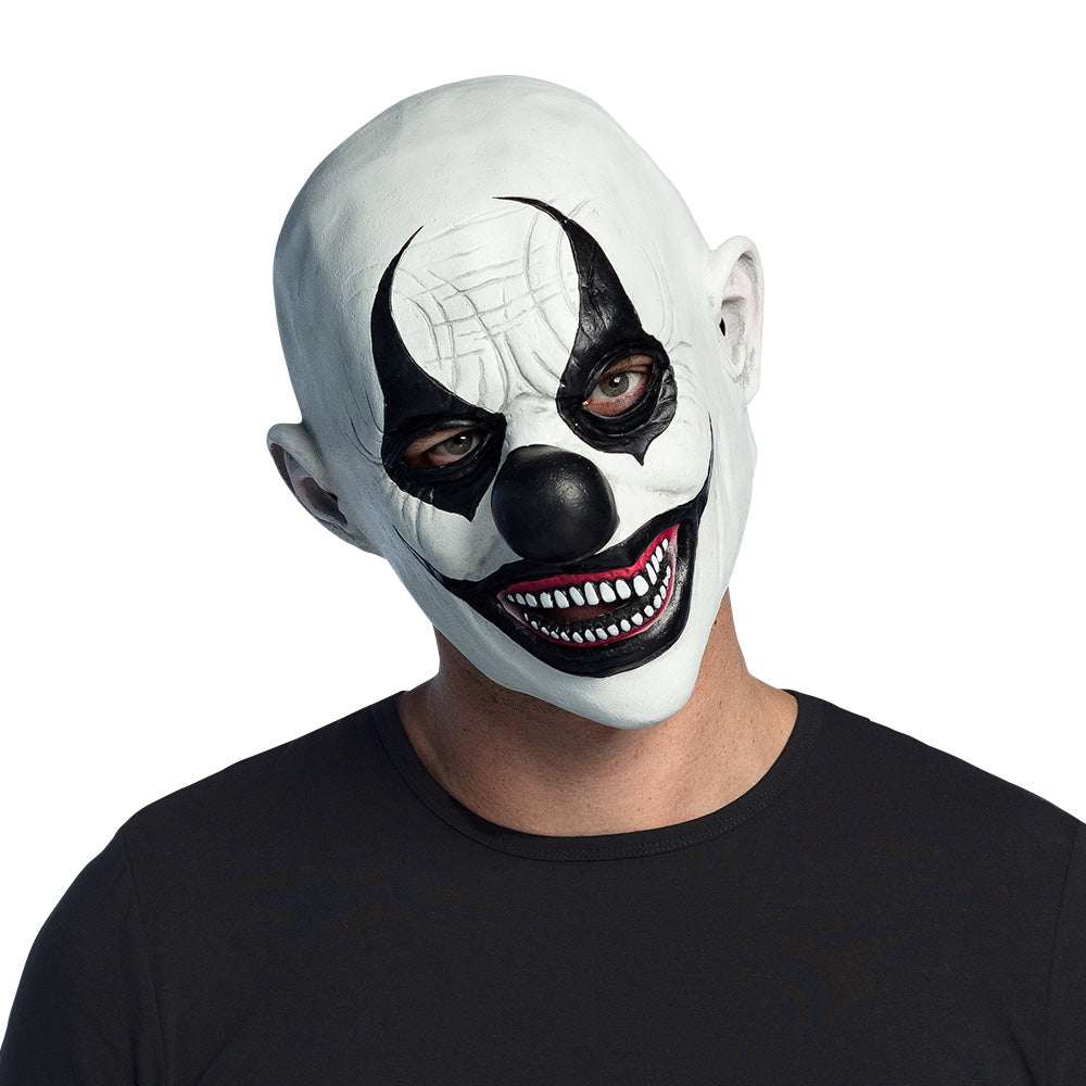 Angstaanjagend killerclown latex masker voor volwassenen