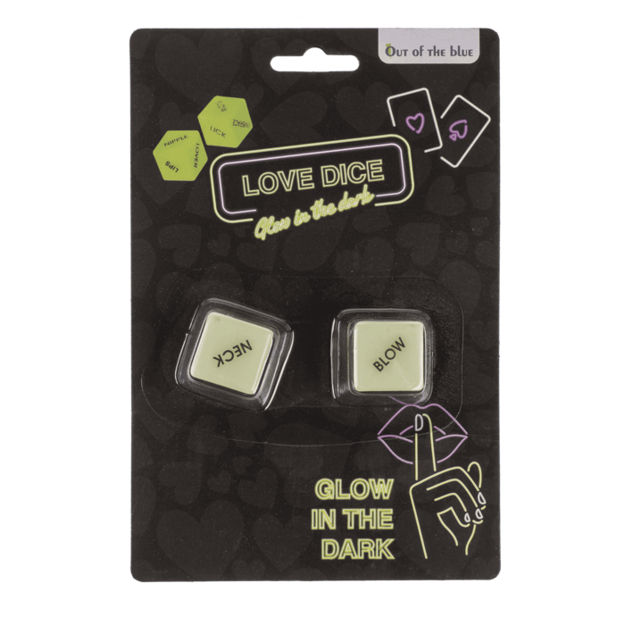 Glow in the Dark Love Dice | 2 Stuks | Breng Spanning in de Slaapkamer!