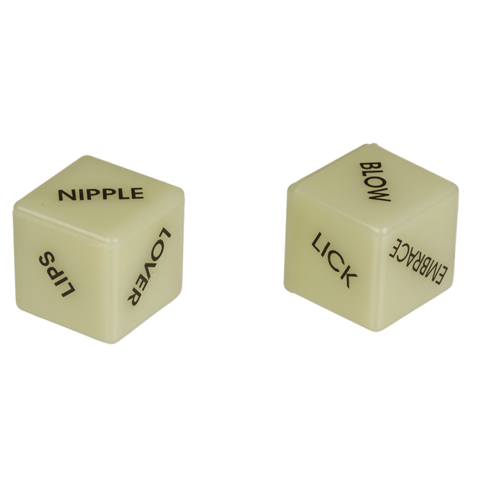 Glow in the Dark Love Dice | 2 Stuks | Breng Spanning in de Slaapkamer!