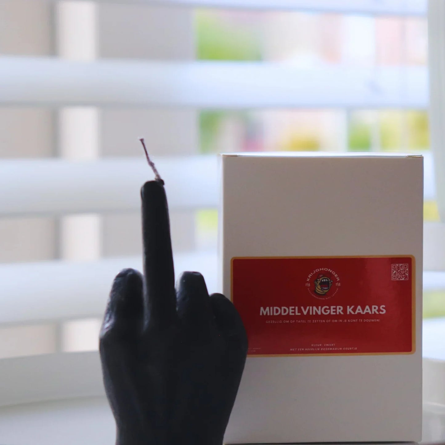 Middelvinger Kaars – Standaard – 5-Pack - 9x5cm - Grappig Cadeau