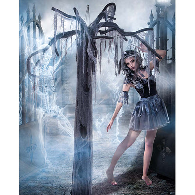 Halloween moerasboom decoratie 195 cm