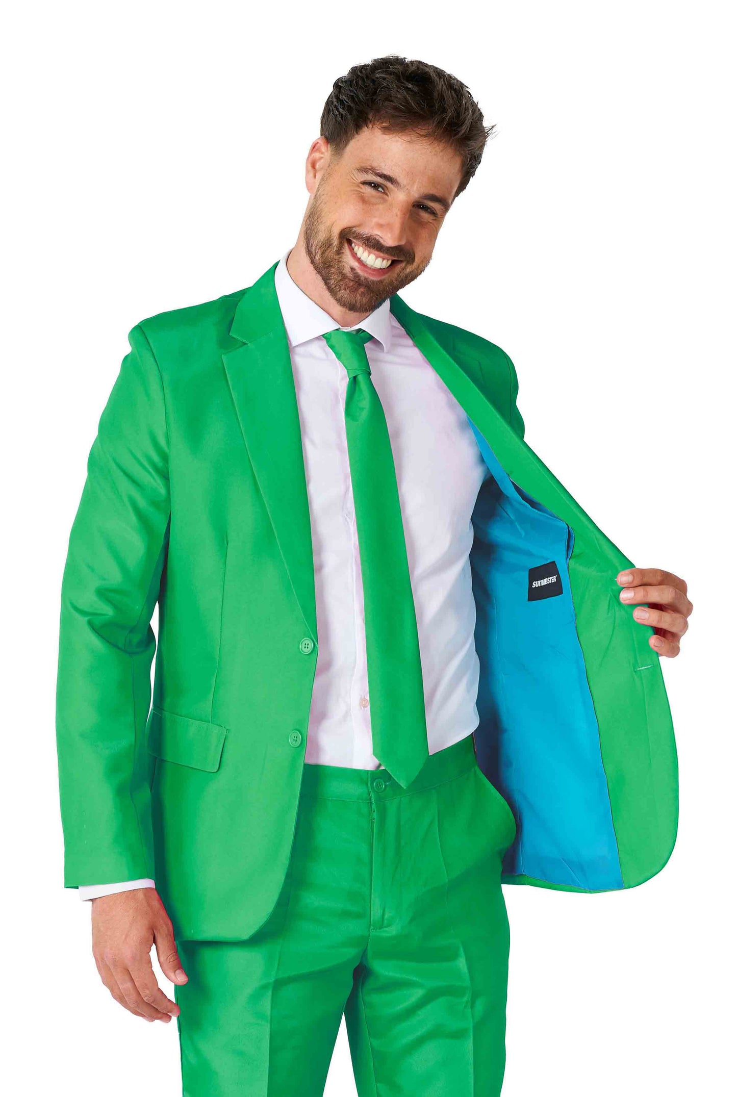 Suitmeister | Solid Green | Herenpak | Herenkostuum Groen