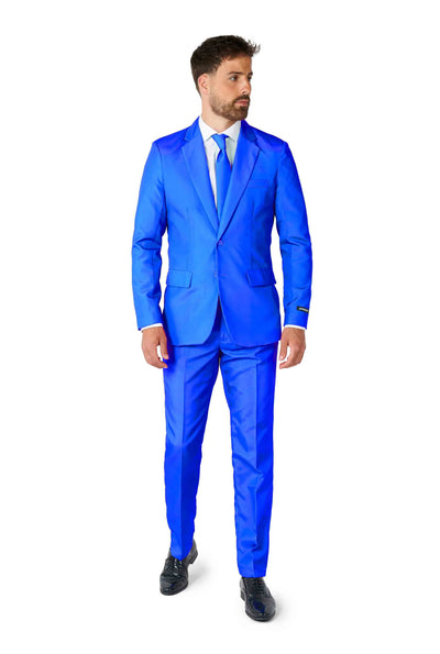 Suitmeister | Solid Blue | Herenpak | Herenkostuum Blauw