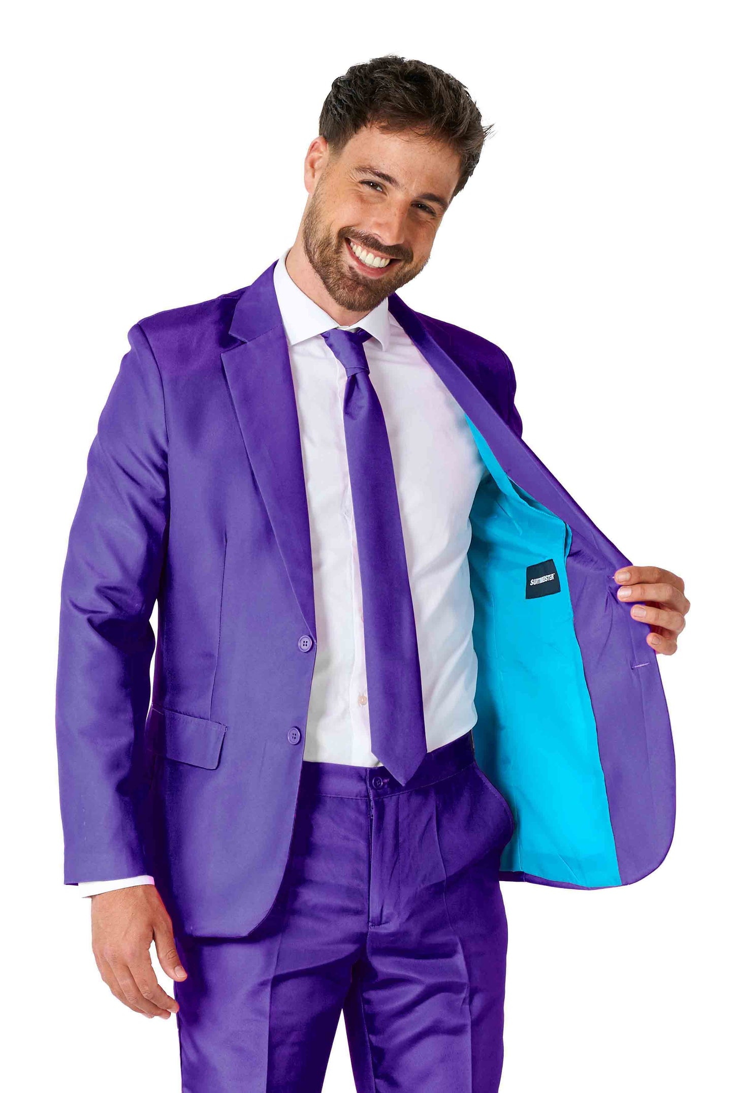 Suitmeister | Solid Purple | Herenpak | Herenkostuum Paars