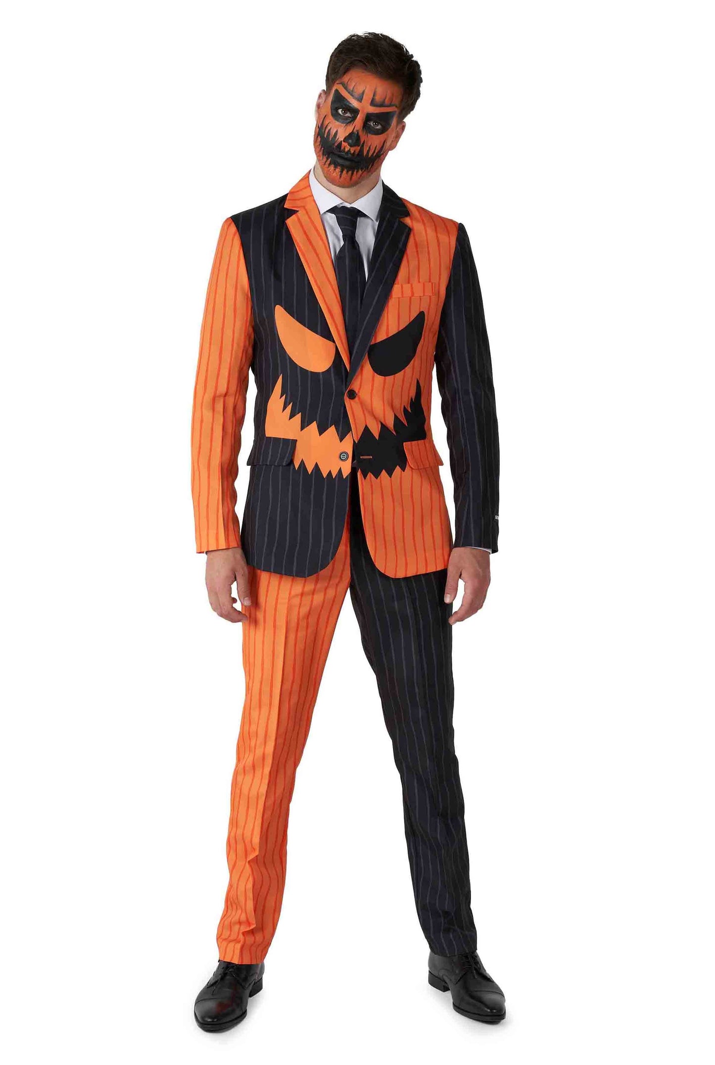 Suitmeister | Jack-O Nadelstreifen Schwarz | Herrenanzug