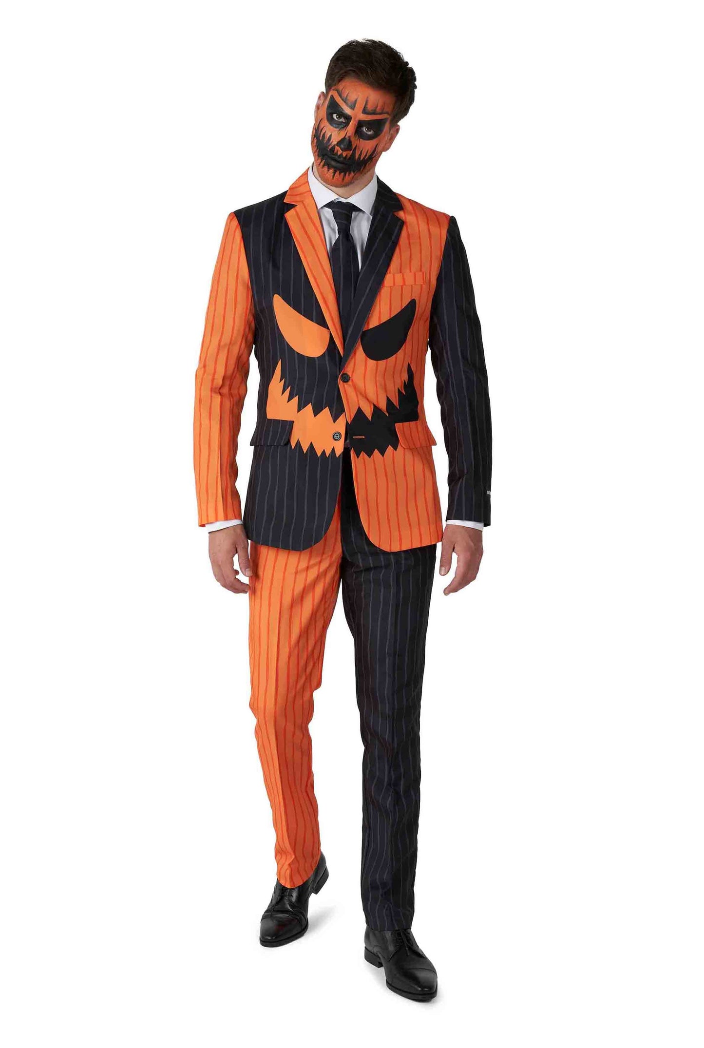 Suitmeister | Jack-O Nadelstreifen Schwarz | Herrenanzug