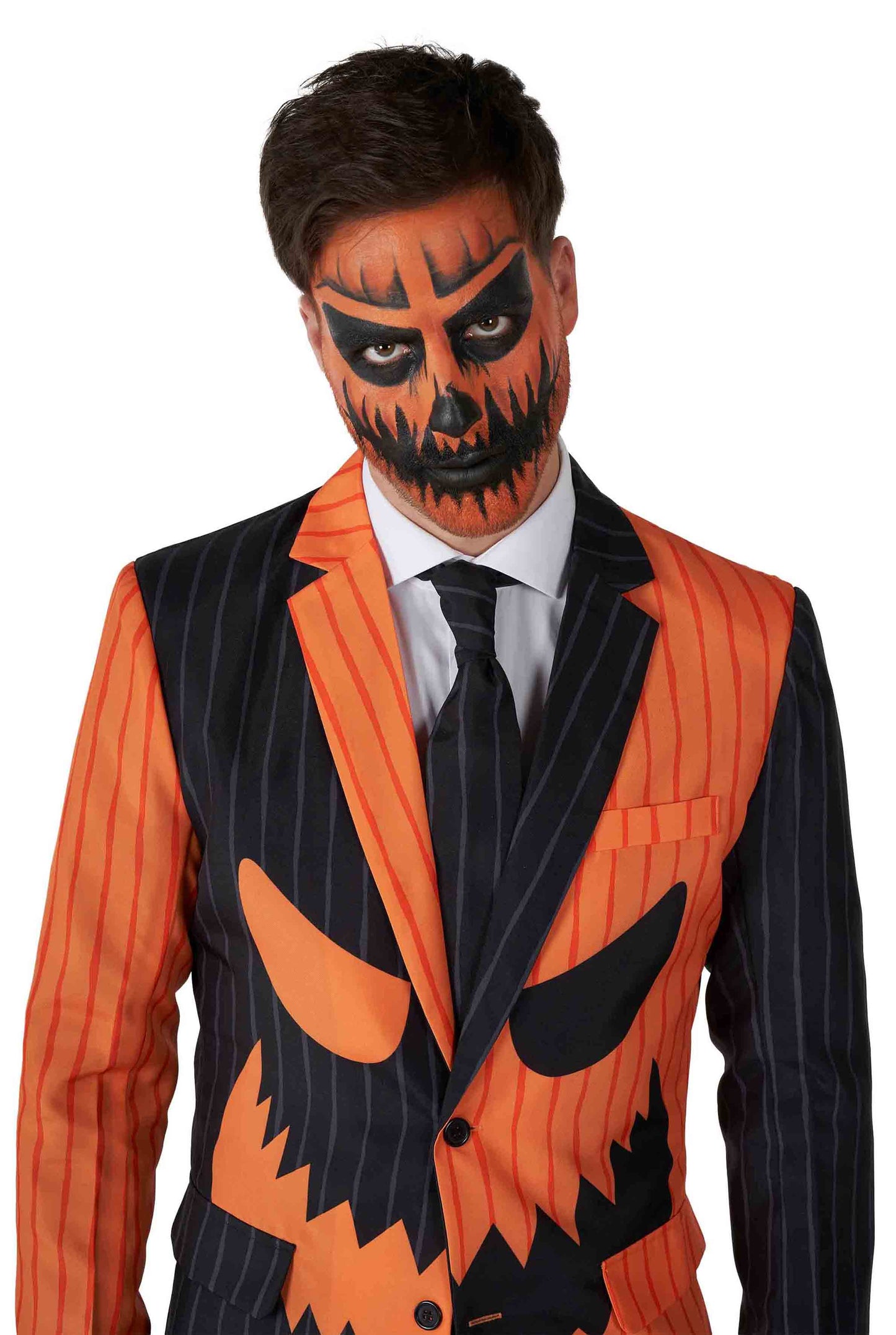 Suitmeister | Jack-O Nadelstreifen Schwarz | Herrenanzug
