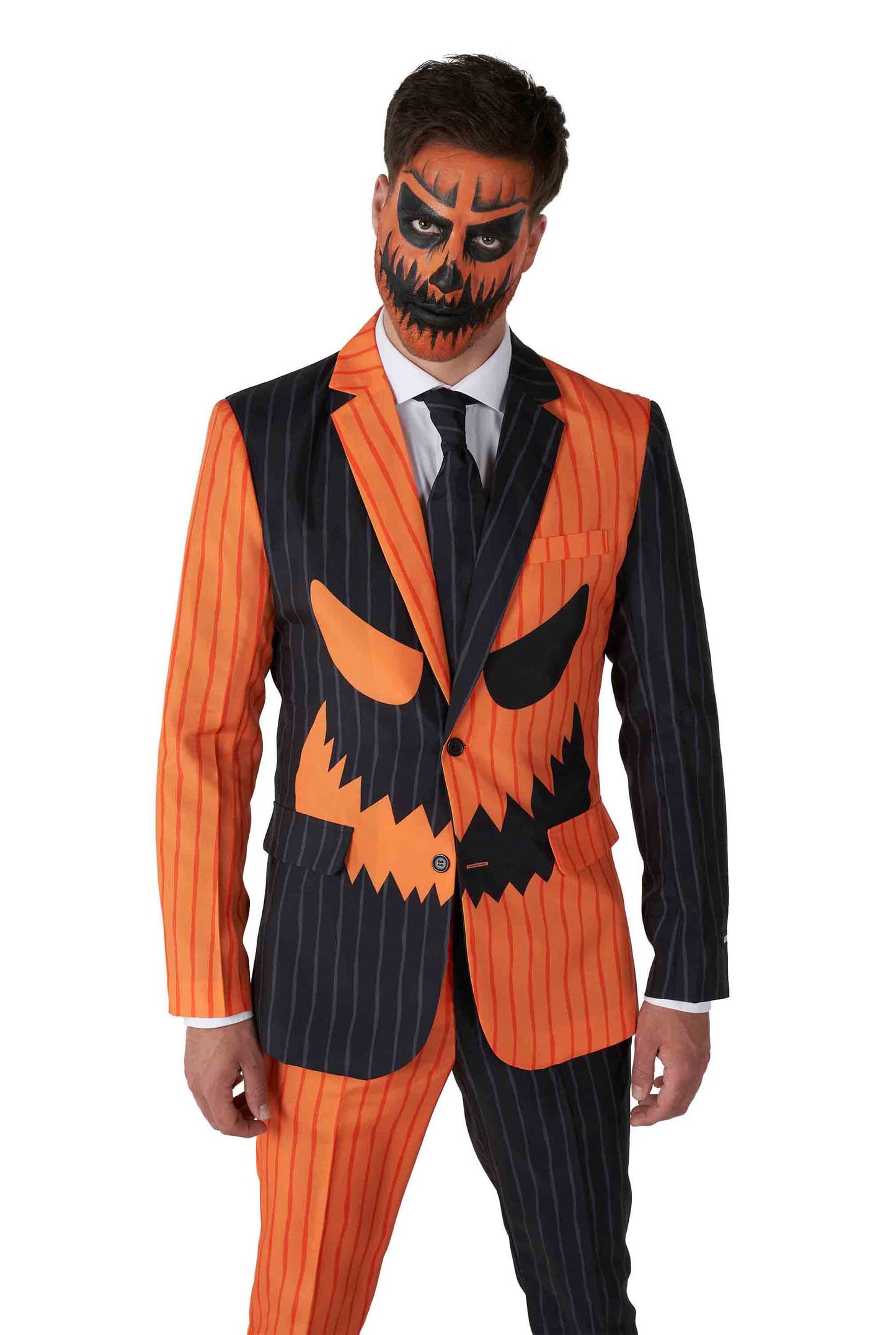 Suitmeister | Jack-O Nadelstreifen Schwarz | Herrenanzug