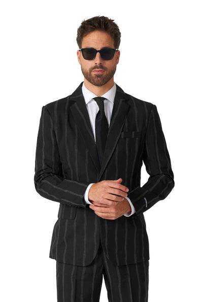 Oversized Pinstripe Black