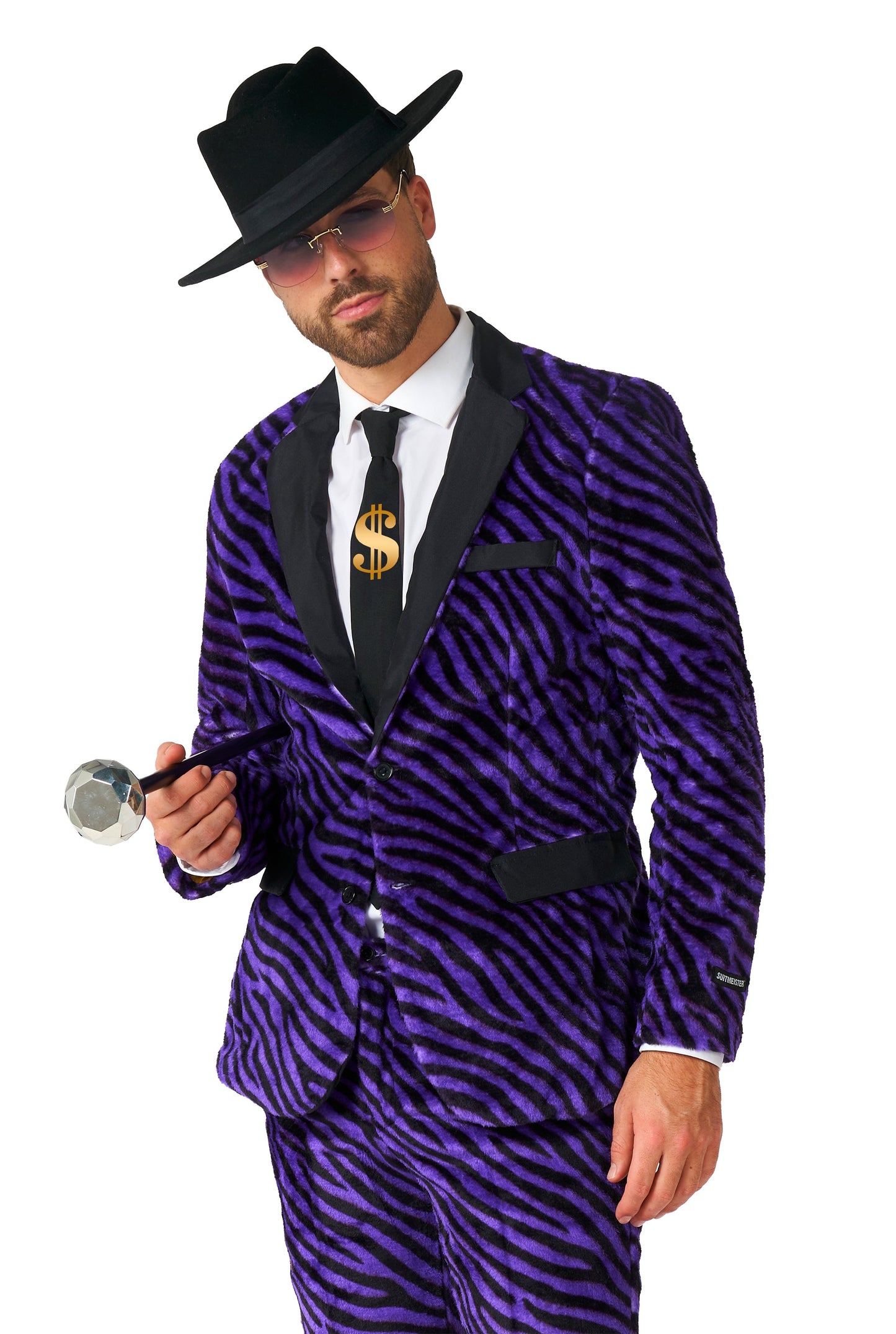 Suitmeister | Purple Pimp - Korallenfleece | Herrenanzug