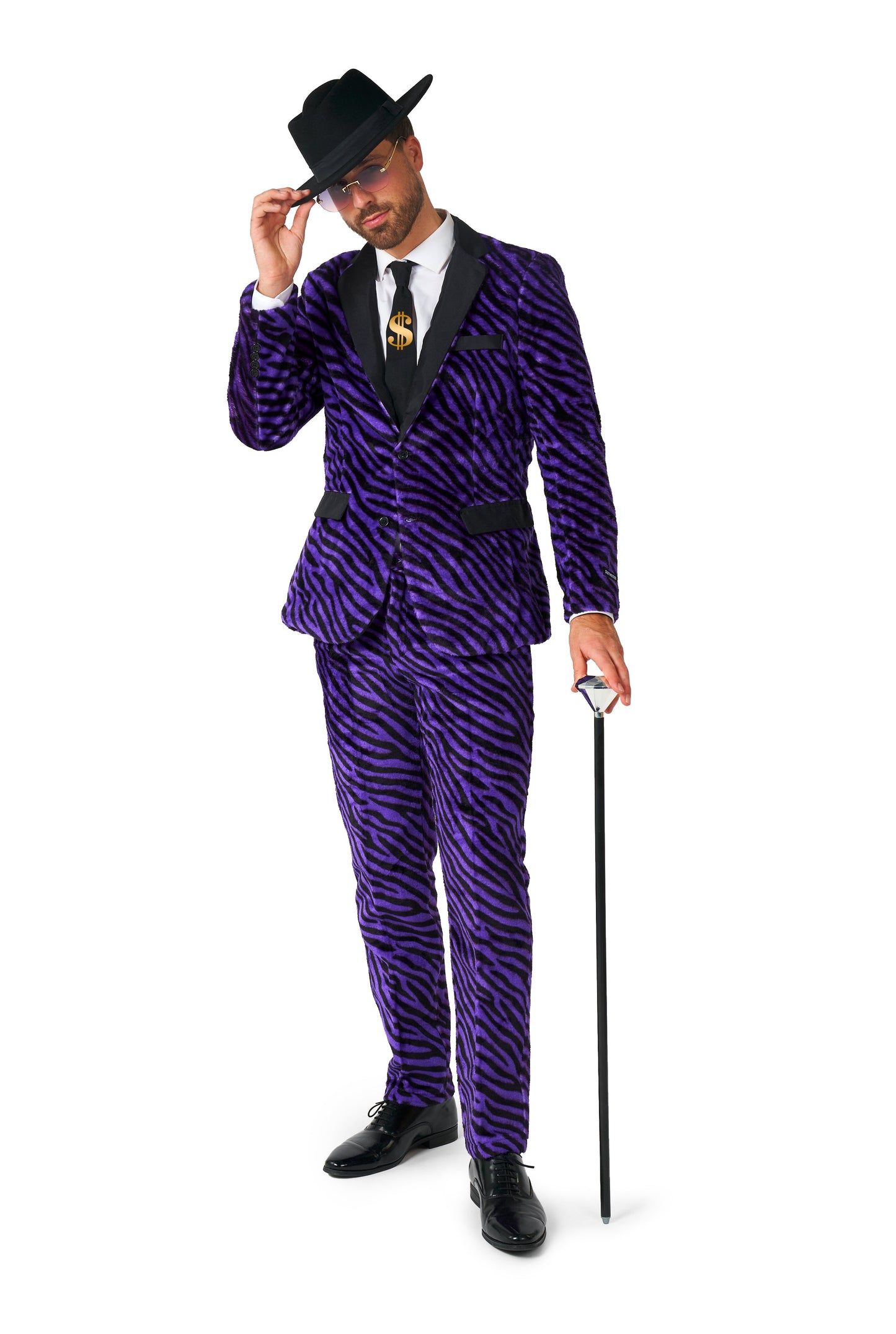 Suitmeister | Purple Pimp - Korallenfleece | Herrenanzug