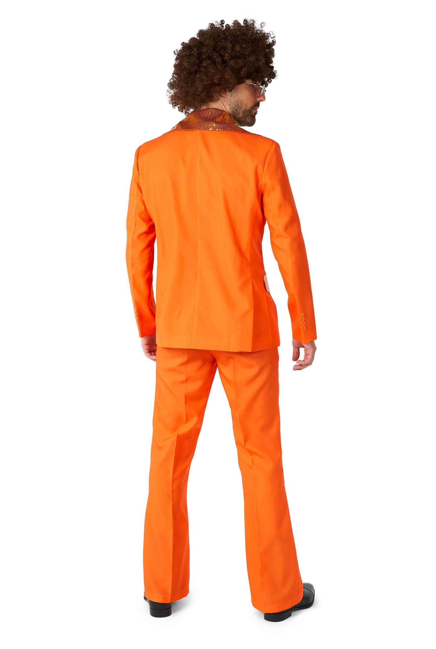 Suitmeister | Disco Anzug Orange | Herren Disco Kostüm