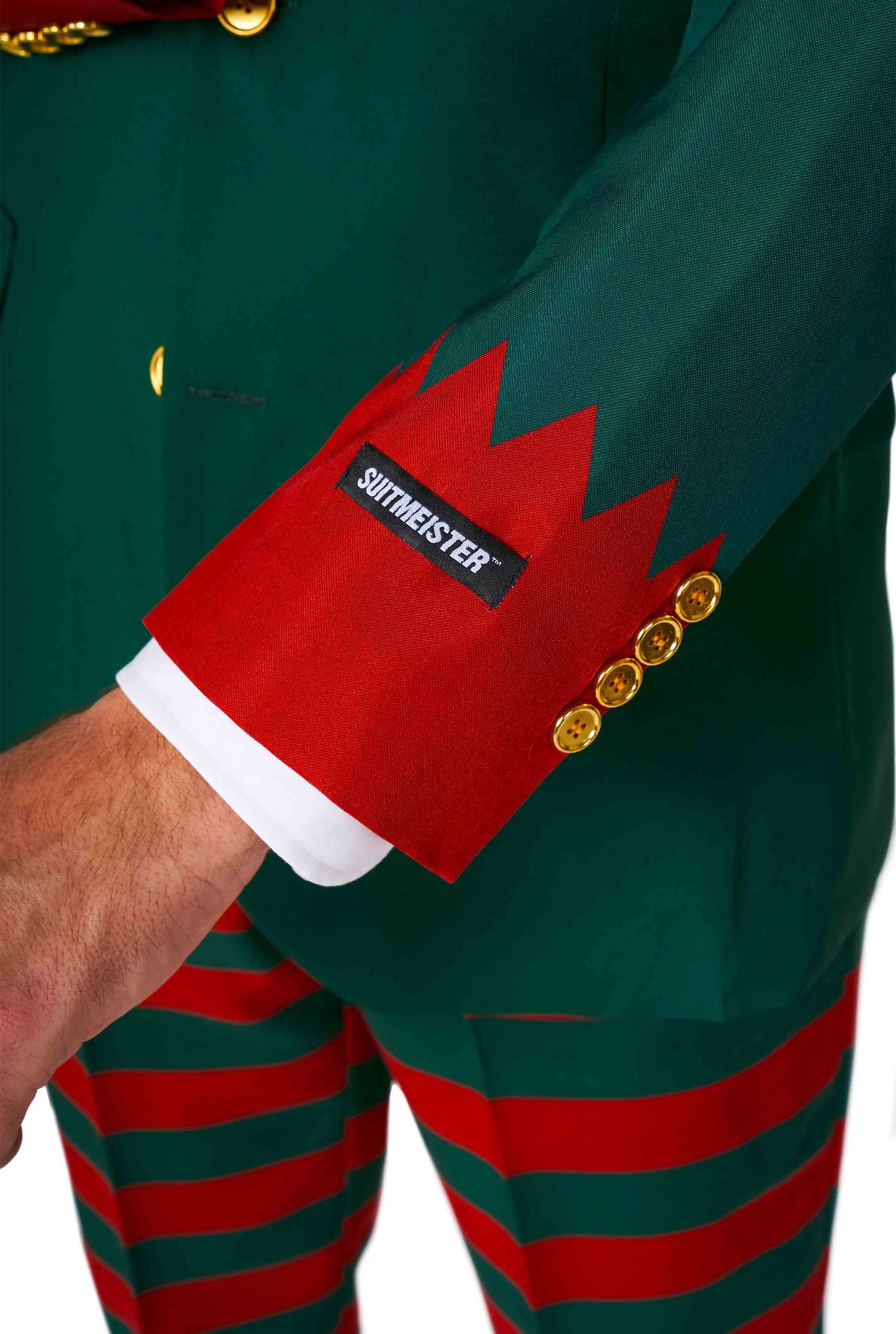 Suitmeister Herrenkostüm | Weihnachtself Grün | Herrenanzug