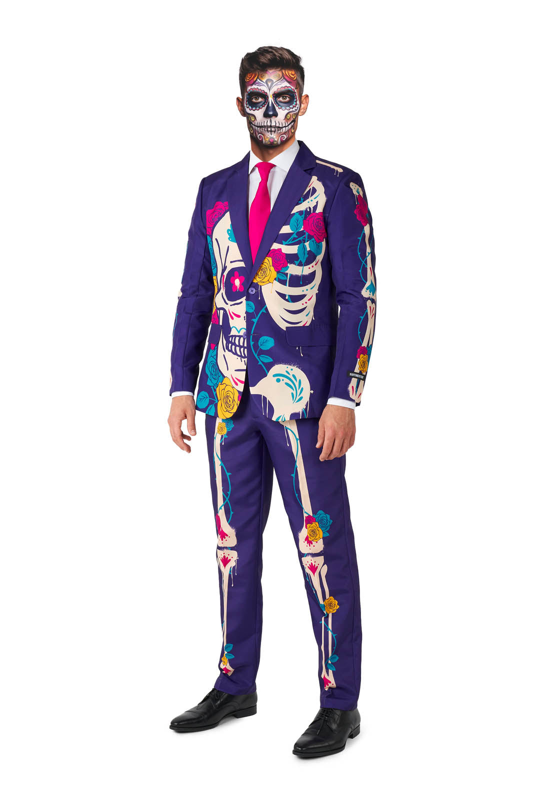 Suitmeister | Sugar Skull Purple | Herenkostuum Halloween