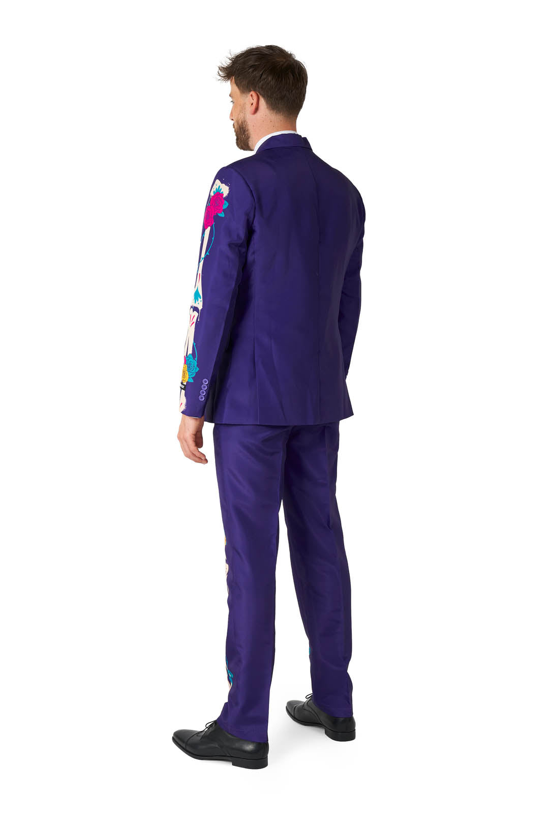 Suitmeister | Sugar Skull Purple | Herenkostuum Halloween
