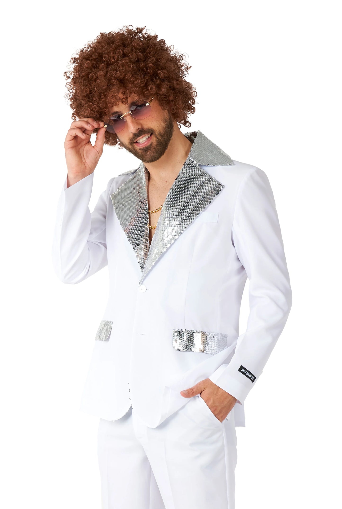 Suitmeister | Disco Suit Wit | Discokostuum Heren Wit