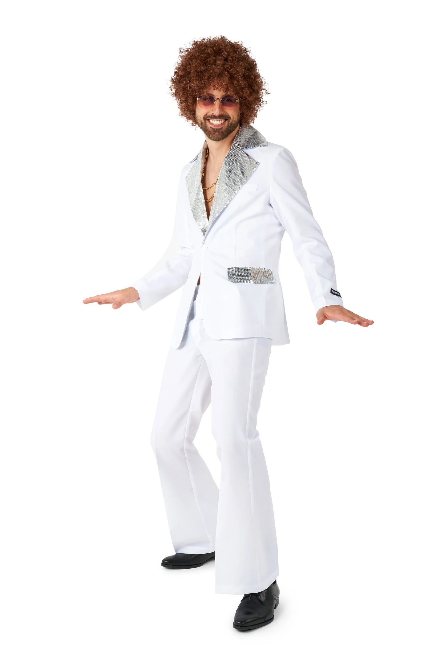 Suitmeister | Disco Suit Wit | Discokostuum Heren Wit