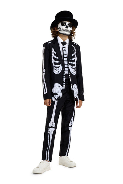 Kinderkostuum Suitmeister Skeleton Grunge Black