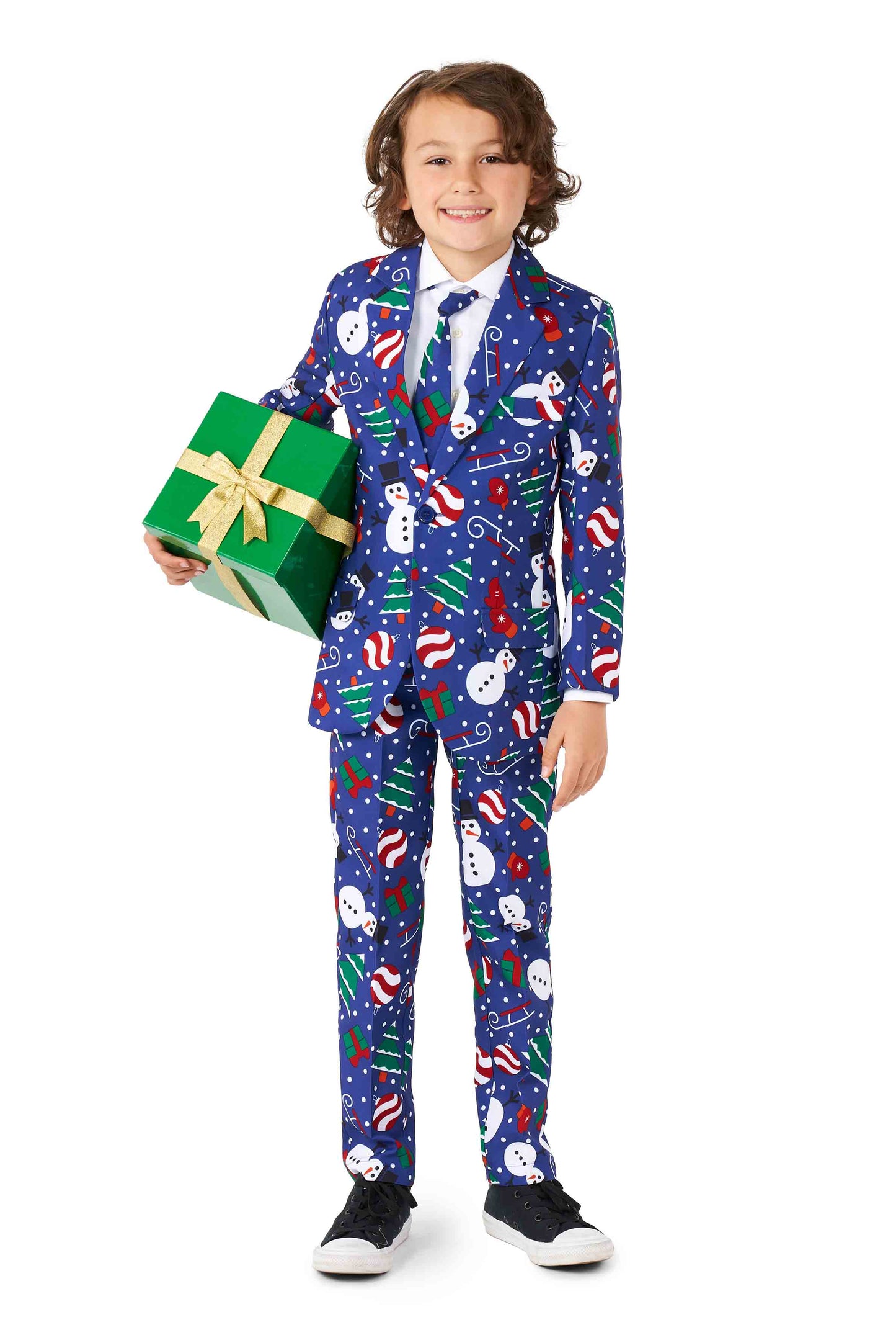 BOYS Christmas Snowman Blue
