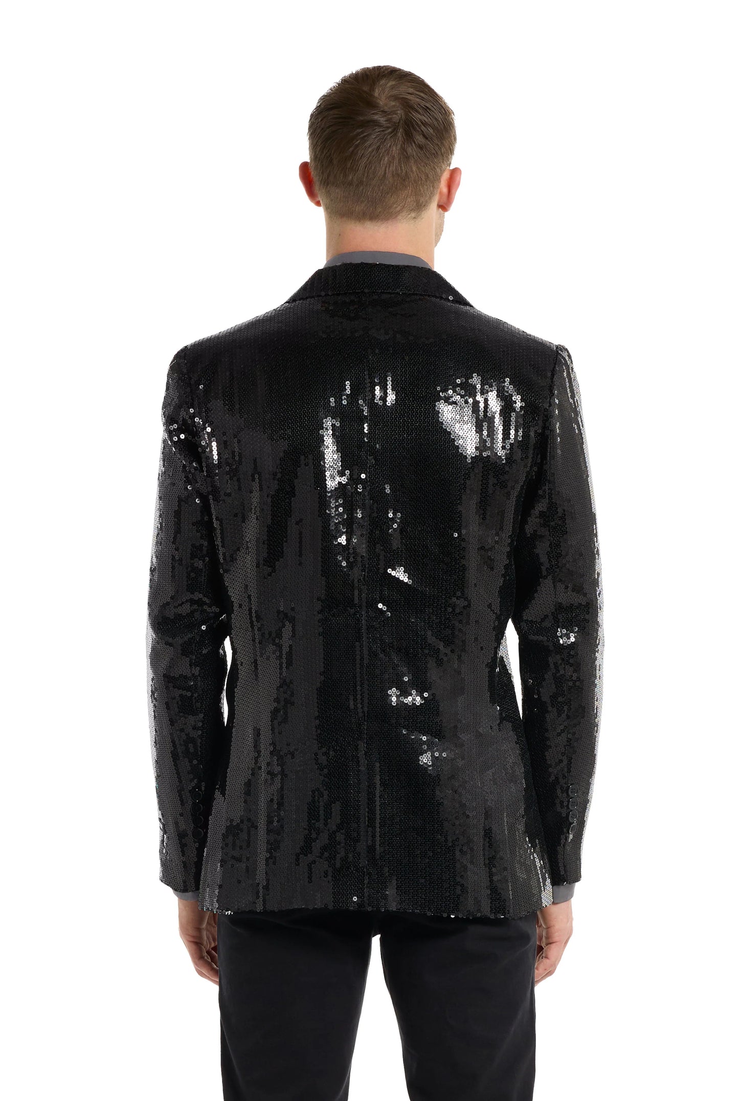 Suitmeister| Sequins Black | Glitter Jasje Zwart | Zwarte Blazer voor Heren