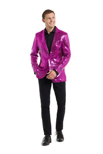 Suitmeister| Sequins Paars | Glitter Jasje Paars | Blazer voor Heren