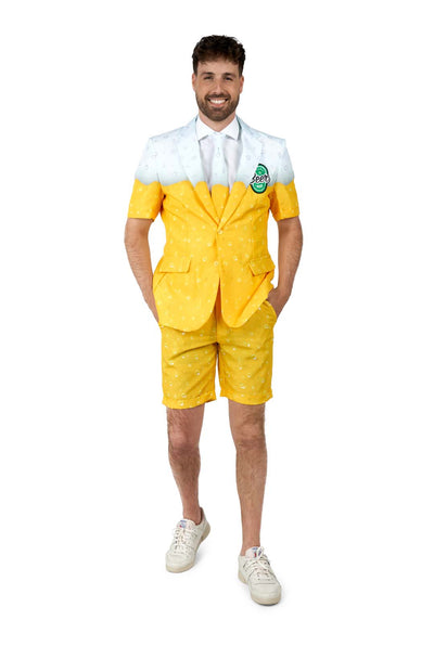Suitmeister | SUMMER Premium Beer Yellow | Broek + Jasje + Stropdas met Bieropener