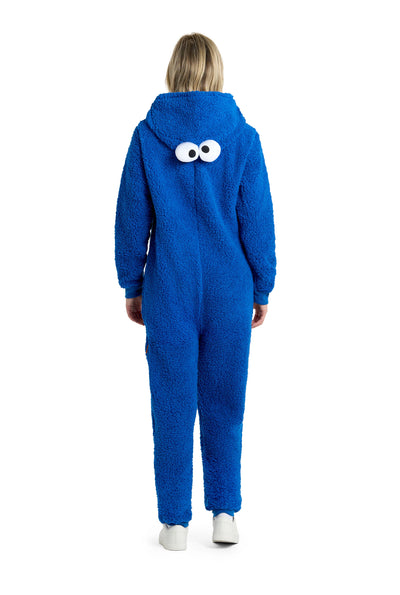 Opposuits | Cookie Monster Onesie | Unisex | Voor Volwassenen | Sesamstraat™