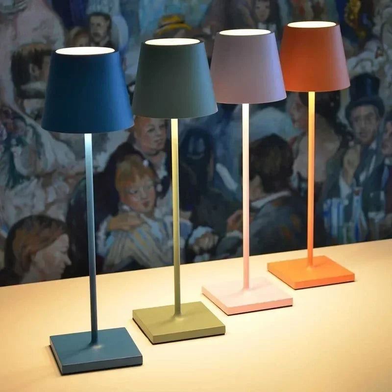 Draadloze LED tafellamp| USB oplaadbaar + 3 niveaus dimbaar