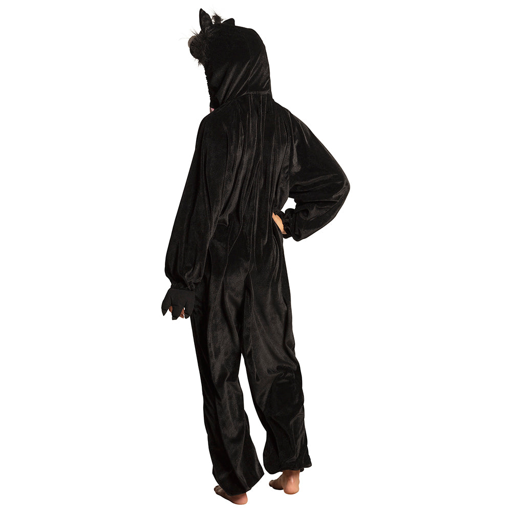 Onesie poes achterkant