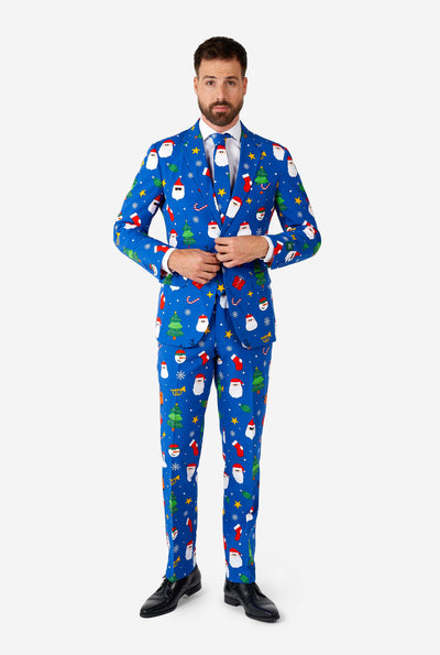 Opposuits | Festivity Blue | Herenkostuum | Herenpak Kerst