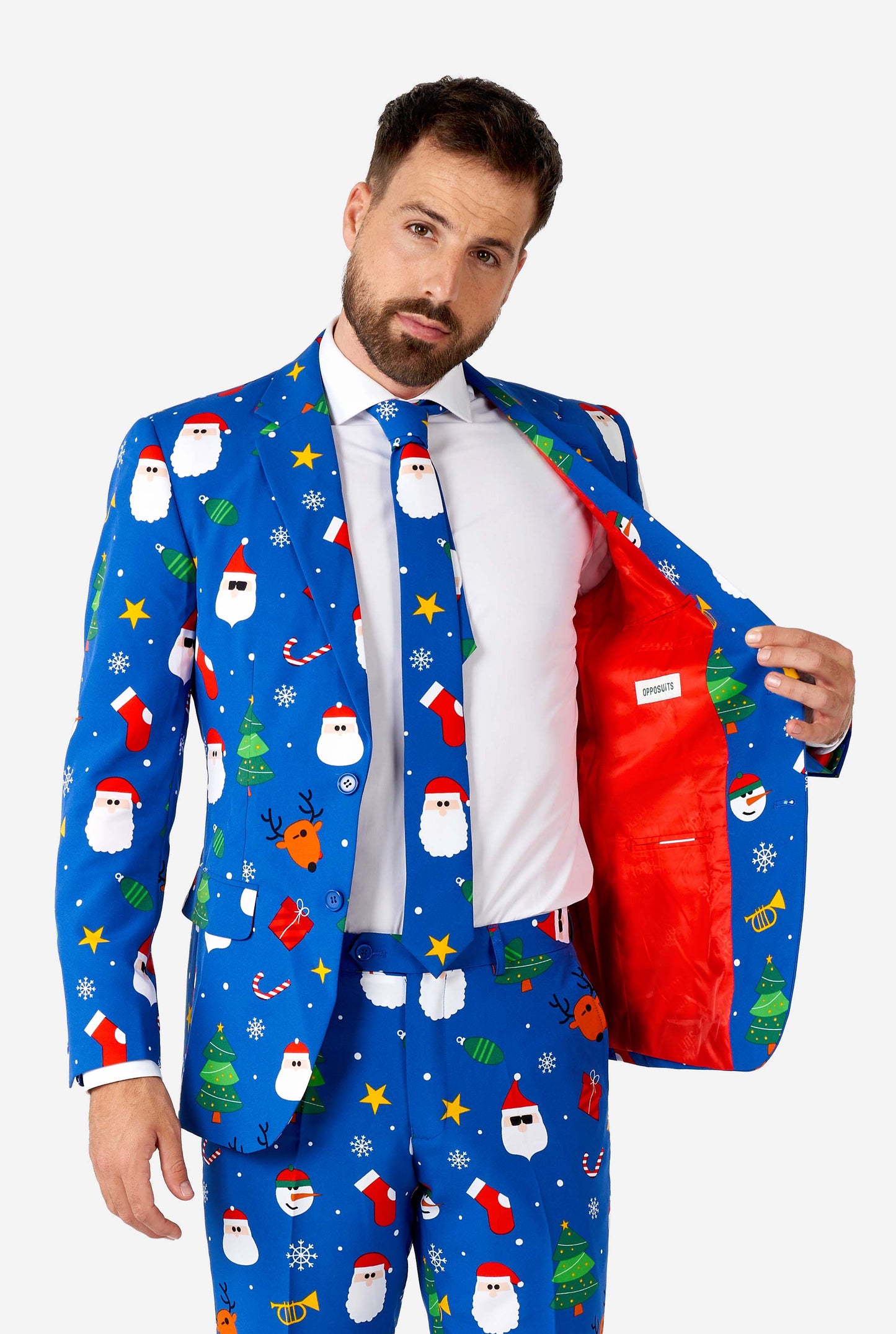 Opposuits | Festivität Blau | Herrenanzug | Weihnachtsanzug für Herren