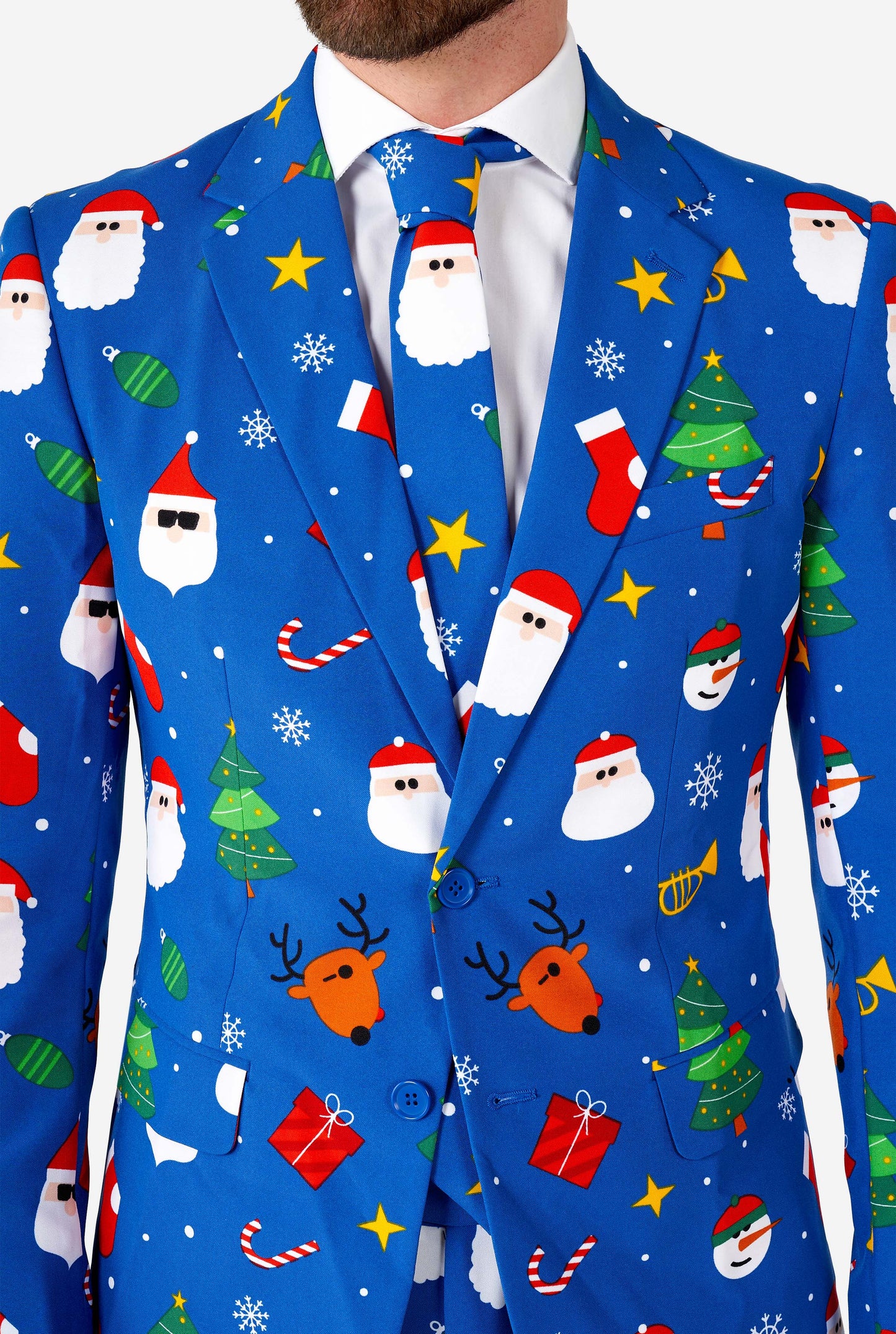 Opposuits | Festivität Blau | Herrenanzug | Weihnachtsanzug für Herren