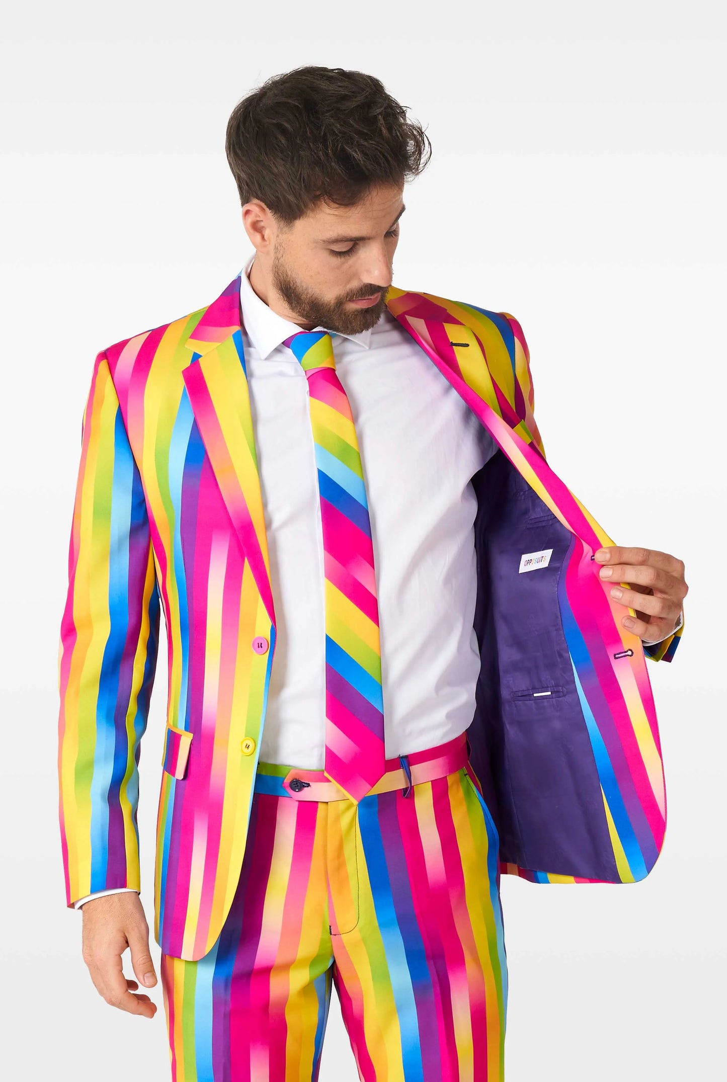 Opposuits | Rainbow Glaze | Herenkostuum | Herenpak Regenboog